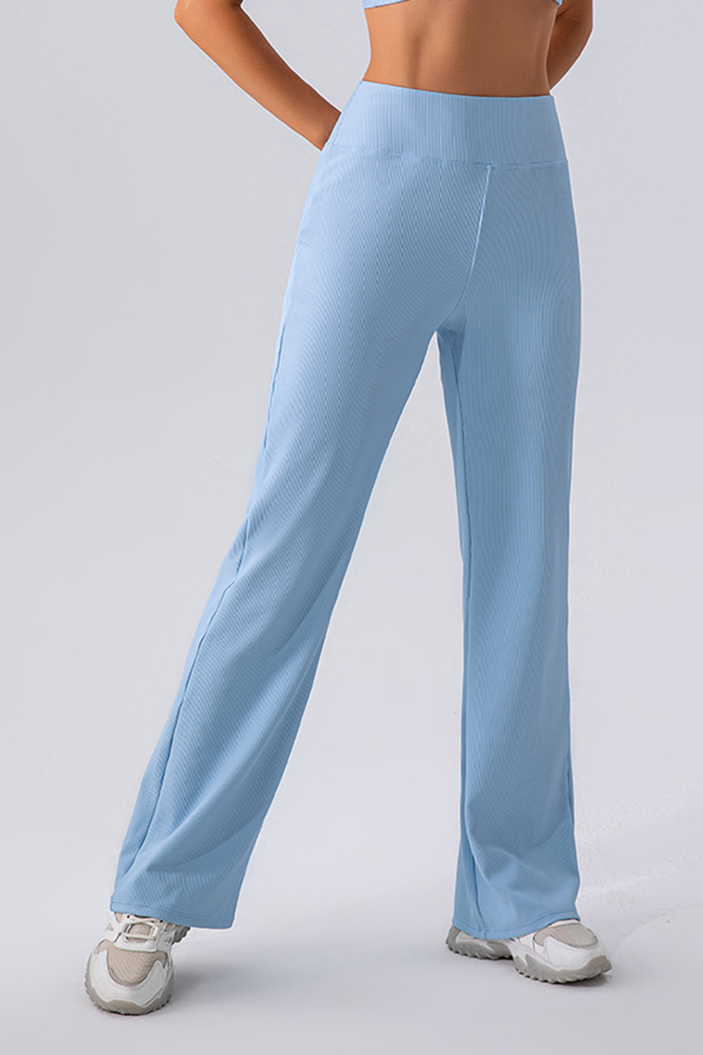 High Waist Straight Active Pants - Pahabu - Women's Clothing & Shop