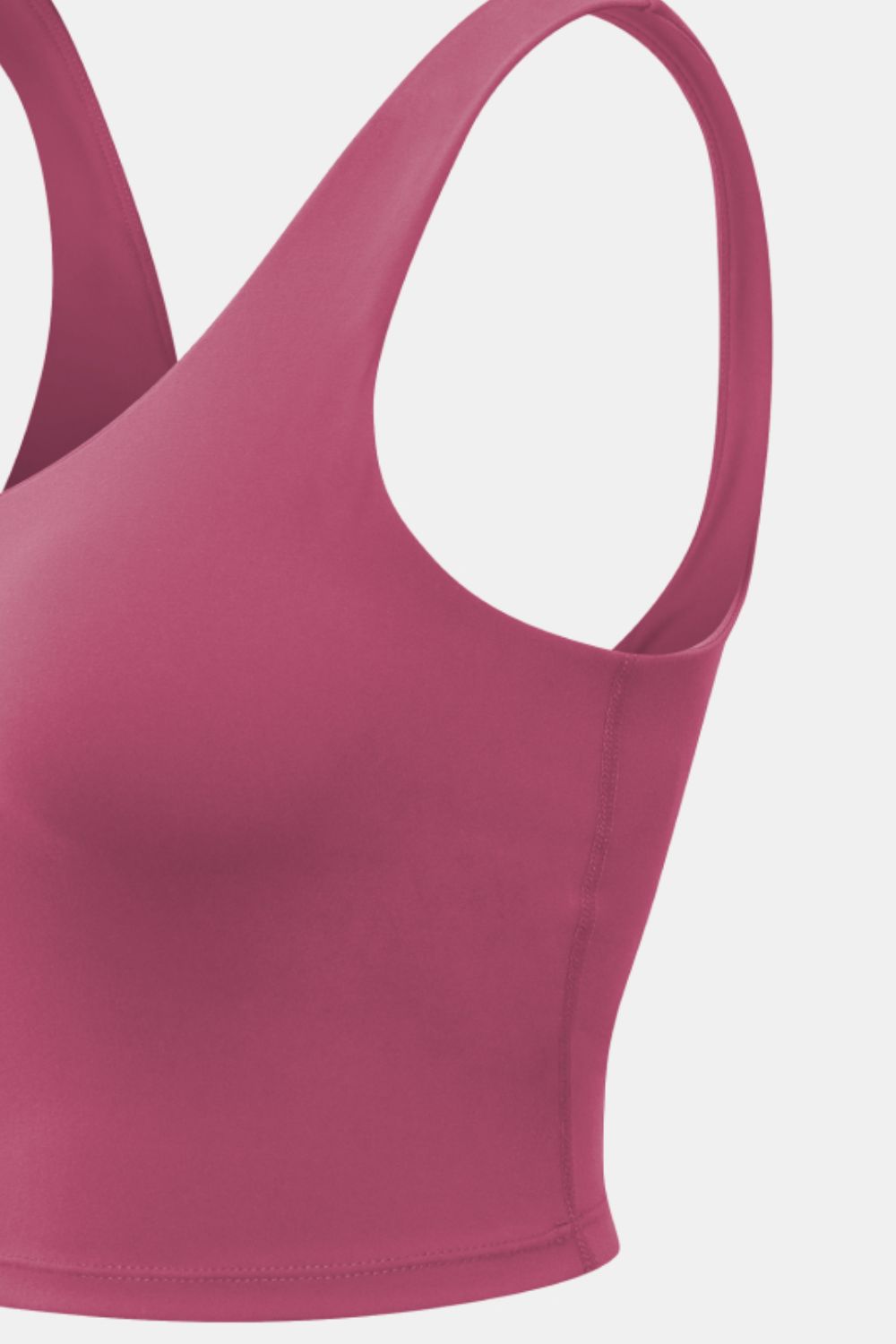 Cropped Scoop Neck Active Tank Top - Pahabu - Women's Clothing & Shop