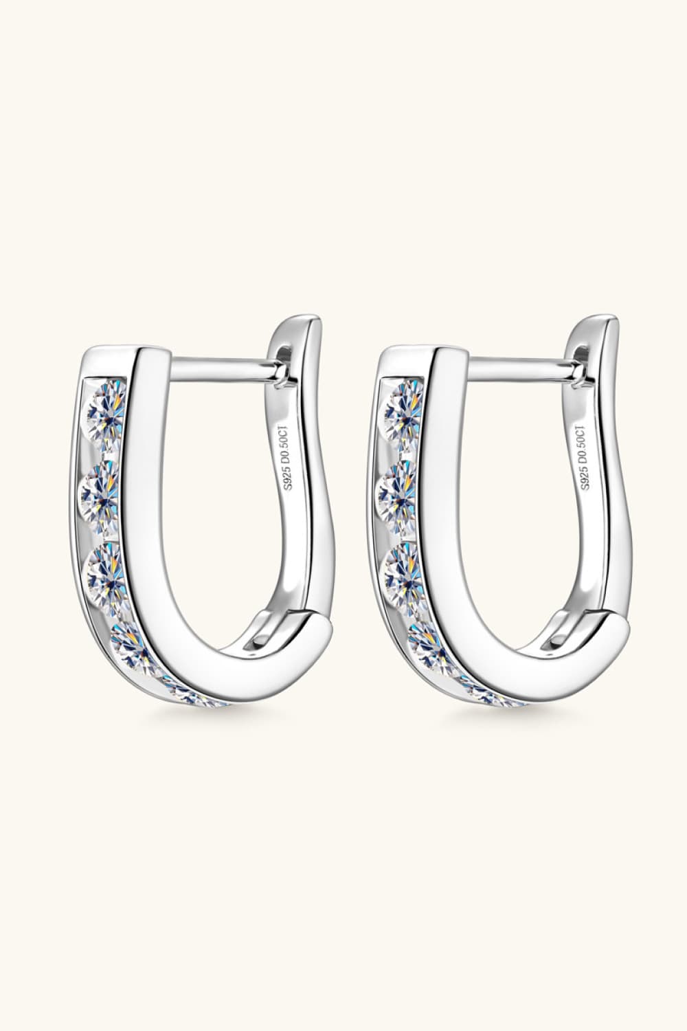 1 Carat Moissanite 925 Sterling Silver Earrings - Pahabu - Women's Clothing & Shop