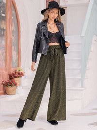 Ribbed Tied Wide Leg Pants - Pahabu - Women's Clothing & Shop