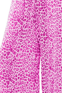 Leopard Drawstring Wide Leg Pants - Pahabu - Women's Clothing & Shop