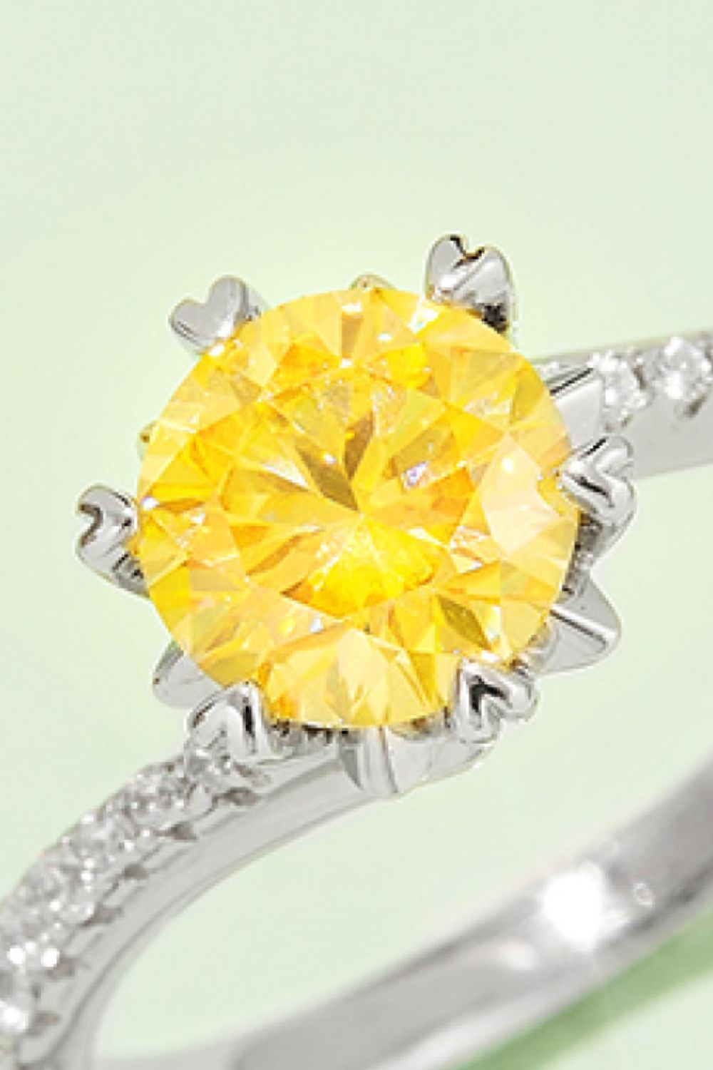 1 Carat Moissanite 925 Sterling Silver Ring - Pahabu - Women's Clothing & Shop