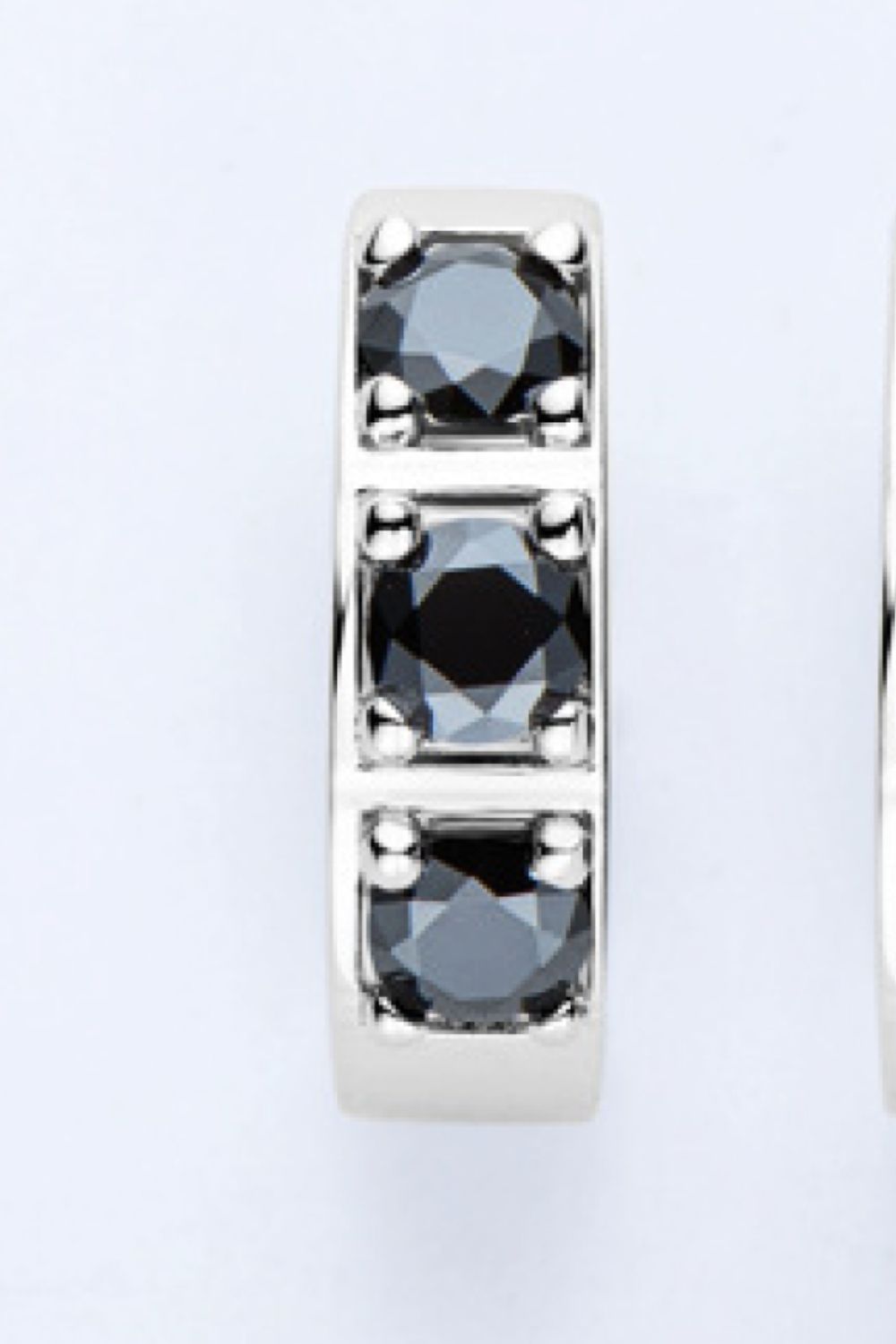 Inlaid Moissanite Huggie Earrings - Pahabu - Women's Clothing & Shop