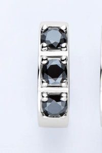 Inlaid Moissanite Huggie Earrings - Pahabu - Women's Clothing & Shop
