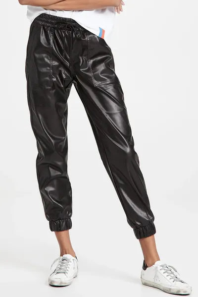 Drawstring PU Leather Pants with Pockets - Pahabu - Women's Clothing & Shop