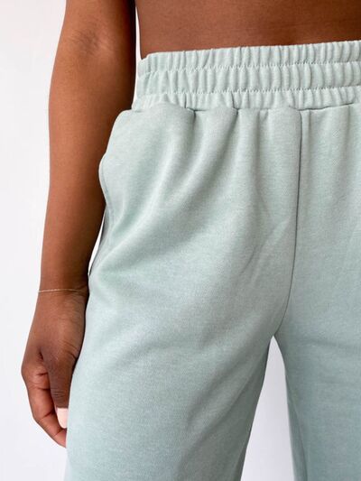 Elastic Waist Wide Leg Pants - Pahabu - Women's Clothing & Shop