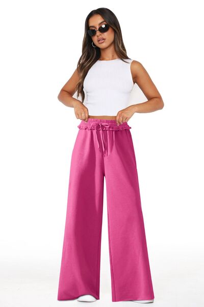 High Waist Wide Leg Pants - Pahabu - Women's Clothing & Shop
