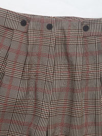 Perfee Plaid Straight Pants with Pockets - Pahabu - Women's Clothing & Shop