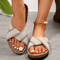 Contrast Open Toe Platform Sandals - Pahabu - Women's Clothing & Shop