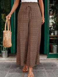 Perfee Tied Wide Leg Pants - Pahabu - Women's Clothing & Shop