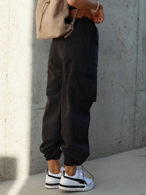 Drawstring Pants with Pockets - Pahabu - Women's Clothing & Shop
