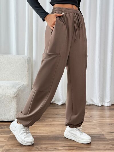 Perfee Tied Joggers with Pockets - Pahabu - Women's Clothing & Shop