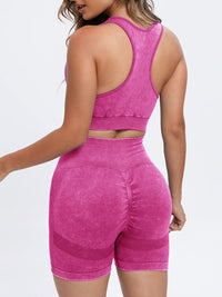 Scoop Neck Wide Strap Top and Shorts Active Set - Pahabu - Women's Clothing & Shop