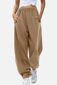 Elastic Waist Sweatpants with Pockets - Pahabu - Women's Clothing & Shop