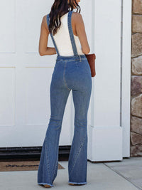 Raw Hem Denim Overall - Pahabu - Women's Clothing & Shop