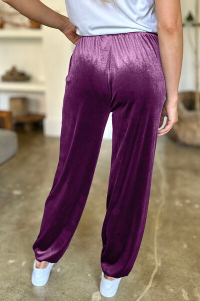 FAM-FAM Pocketed Elastic Waist Joggers - Pahabu - Women's Clothing & Shop
