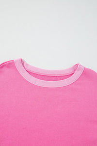 High-Low Round Neck Top and Shorts Set - Pahabu - Women's Clothing & Shop