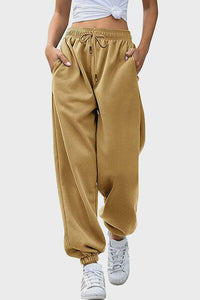 Elastic Waist Joggers with Pockets - Pahabu - Women's Clothing & Shop