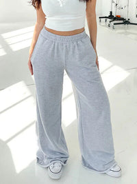 Elastic Waist Wide Leg Pants - Pahabu - Women's Clothing & Shop