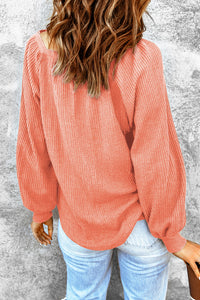 Square Neck Waffle-Knit Top - Pahabu - Women's Clothing & Shop