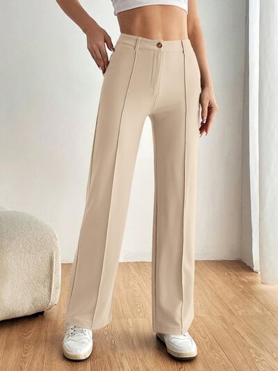 High Waist Wide Leg Pants - Pahabu - Women's Clothing & Shop