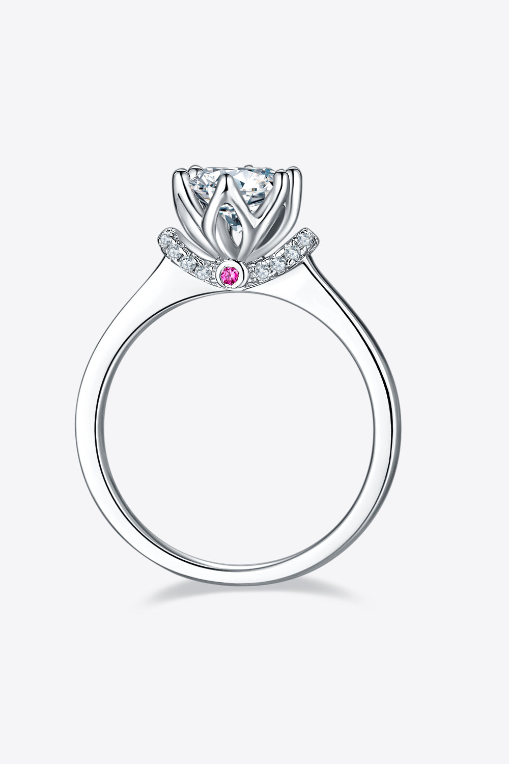 1 Carat Moissanite 925 Sterling Silver Ring - Pahabu - Women's Clothing & Shop