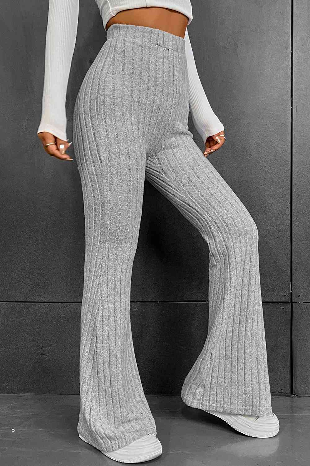 Ribbed Long Pants - Pahabu - Women's Clothing & Shop