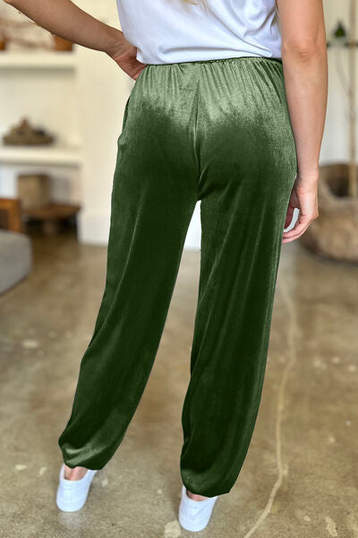 FAM-FAM Pocketed Elastic Waist Joggers - Pahabu - Women's Clothing & Shop