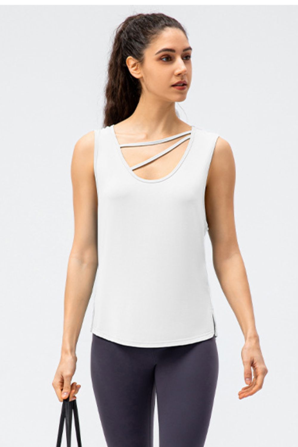 Cutout Reversible Active Tank - Pahabu - Women's Clothing & Shop