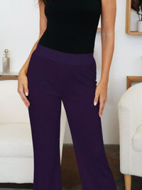 FAM-FAM Elastic Waist Bootcut Pants - Pahabu - Women's Clothing & Shop