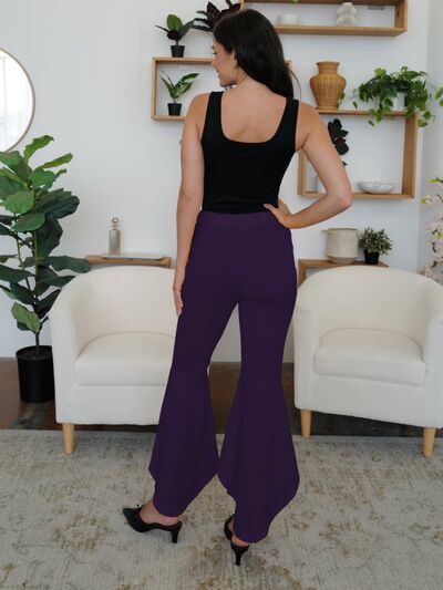 FAM-FAM High-Low Bootcut Pants - Pahabu - Women's Clothing & Shop