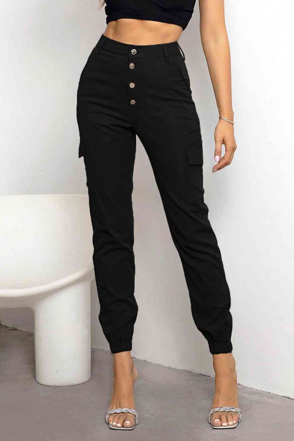 Button Fly Cargo Pants - Pahabu - Women's Clothing & Shop