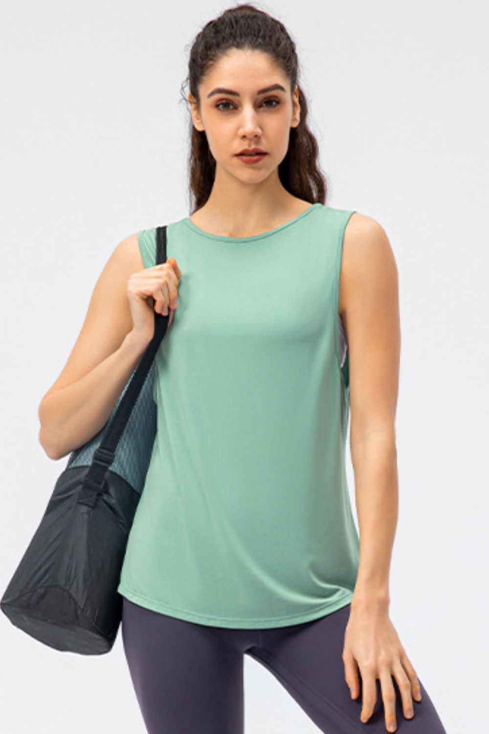 Cutout Reversible Active Tank - Pahabu - Women's Clothing & Shop