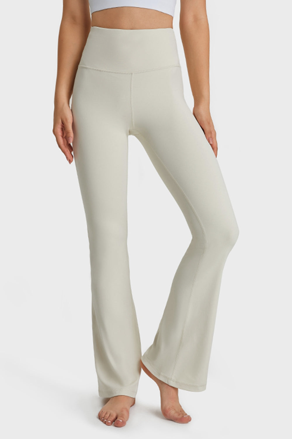 Millennia Elastic Waist Flare Yoga Pants - Pahabu - Women's Clothing & Shop