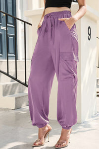 Long Tie Waist Pocketed Pants - Pahabu - Women's Clothing & Shop