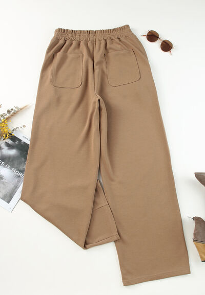 Elastic Waist Sweatpants with Pockets - Pahabu - Women's Clothing & Shop