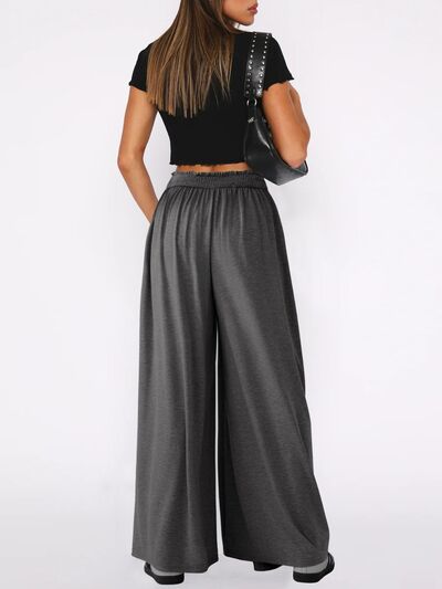 High Waist Wide Leg Pants - Pahabu - Women's Clothing & Shop