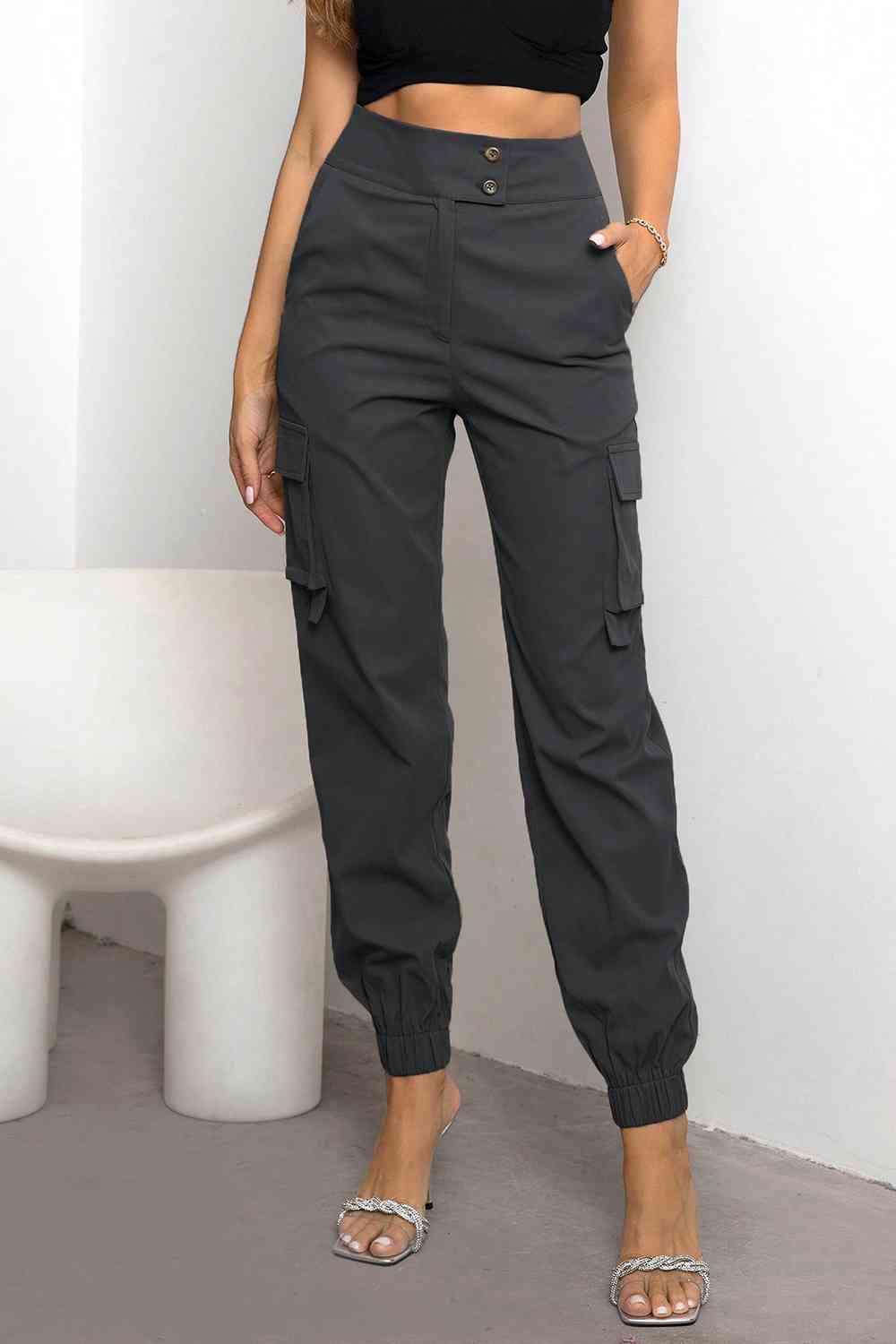High Waist Cargo Pants - Pahabu - Women's Clothing & Shop