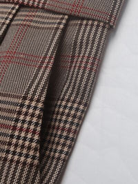 Perfee Plaid Straight Pants with Pockets - Pahabu - Women's Clothing & Shop