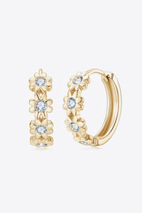 Moissanite 925 Sterling Silver Huggie Earrings - Pahabu - Women's Clothing & Shop