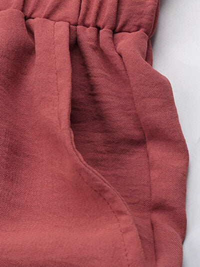 Perfee Frill Tied Wide Leg Pants - Pahabu - Women's Clothing & Shop
