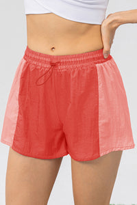 Color Block Drawstring Active Shorts - Pahabu - Women's Clothing & Shop