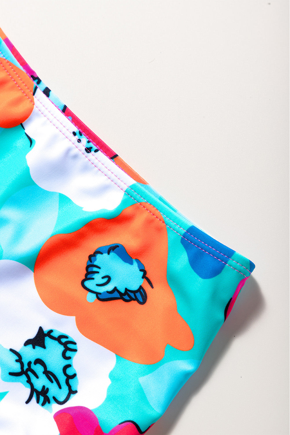 Cropped Swim Top and Floral Bottoms Set - Pahabu - Women's Clothing & Shop