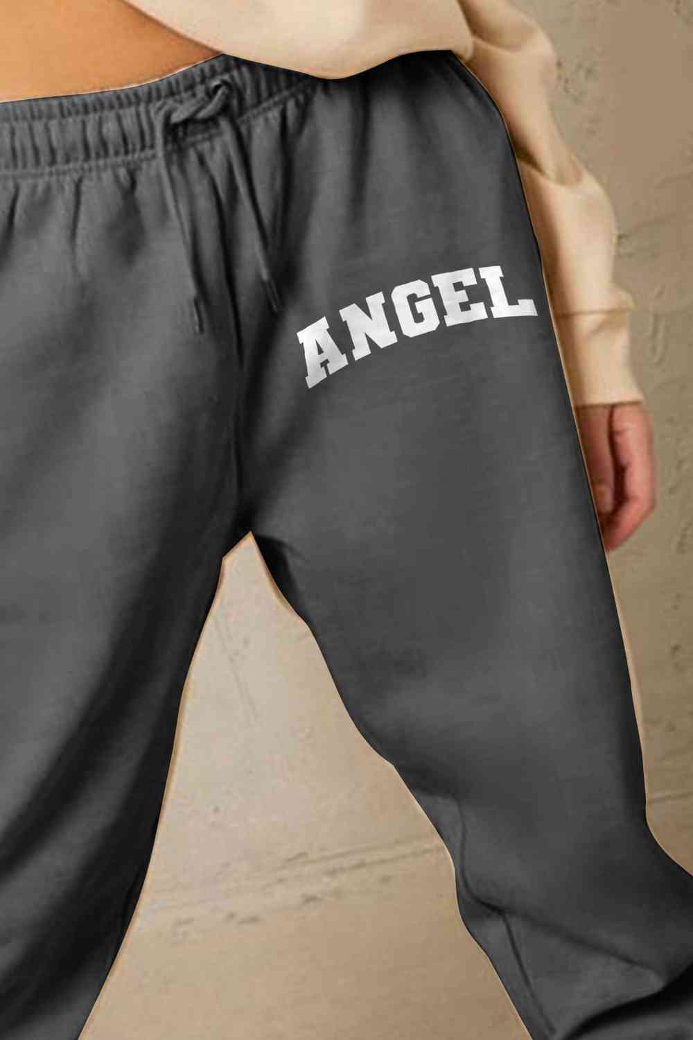Simply Love Simply Love Full Size Drawstring Angel Graphic Long Sweatpants - Pahabu - Women's Clothing & Shop