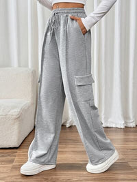 Perfee Drawstring Wide Leg Pants with Pockets - Pahabu - Women's Clothing & Shop