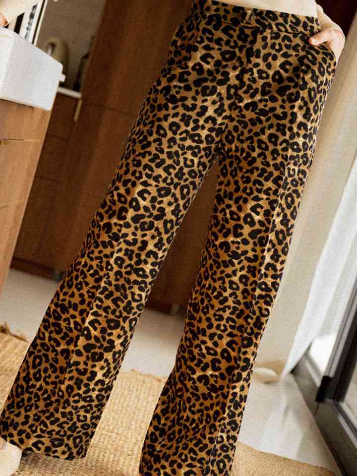 Leopard Wide Leg Pants - Pahabu - Women's Clothing & Shop