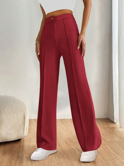 High Waist Wide Leg Pants - Pahabu - Women's Clothing & Shop