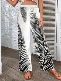 Printed Wide Leg Pants - Pahabu - Women's Clothing & Shop
