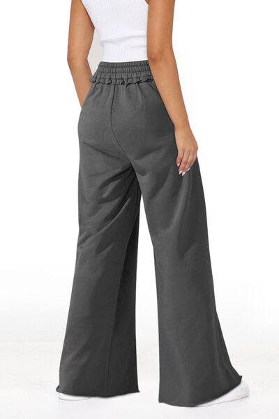 High Waist Wide Leg Pants - Pahabu - Women's Clothing & Shop
