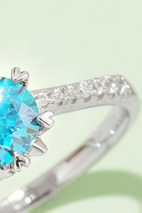 1 Carat Moissanite 925 Sterling Silver Ring - Pahabu - Women's Clothing & Shop